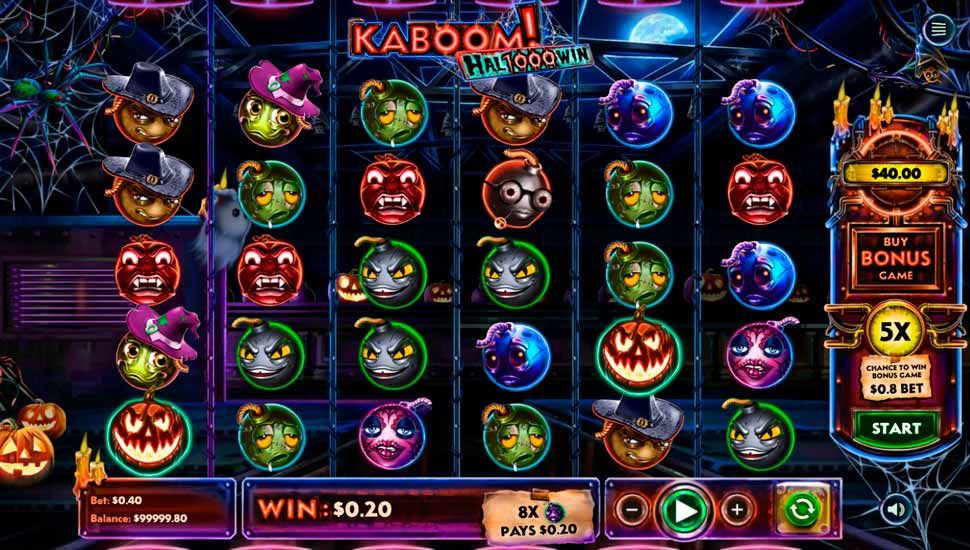 Kaboom Hal1000Win slot gameplay