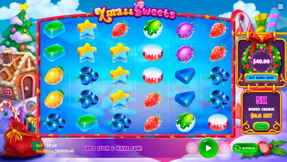 Xmass Sweets slot gameplay