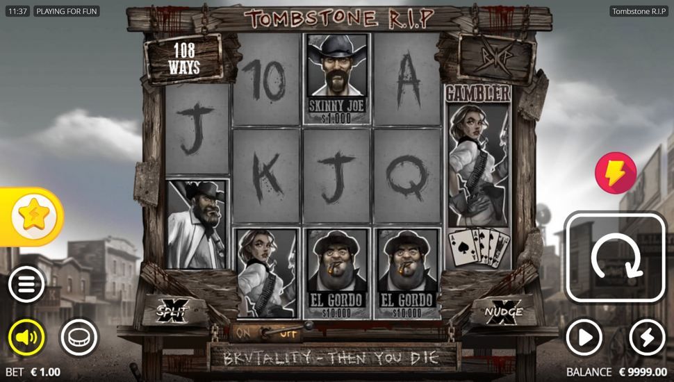 Tombstone R.I.P slot gameplay