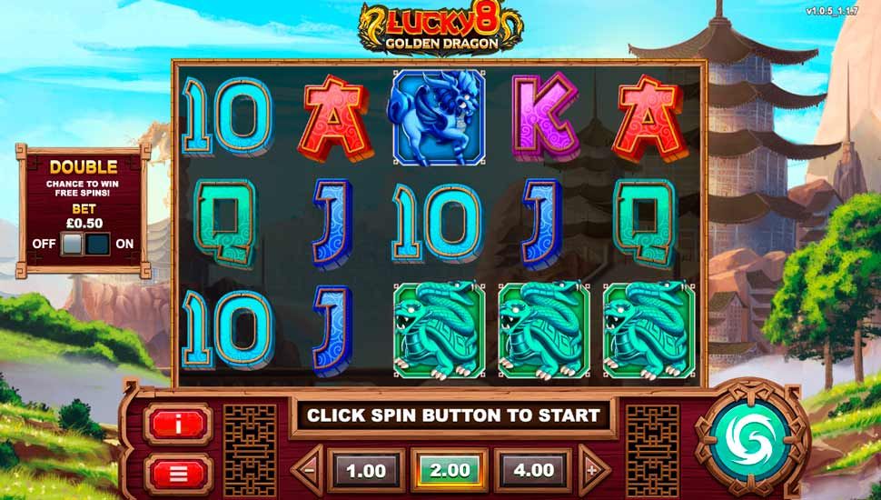 Lucky 8 Golden Dragon slot gameplay