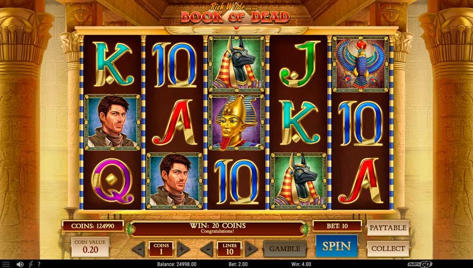 Book of Dead slot gameplay