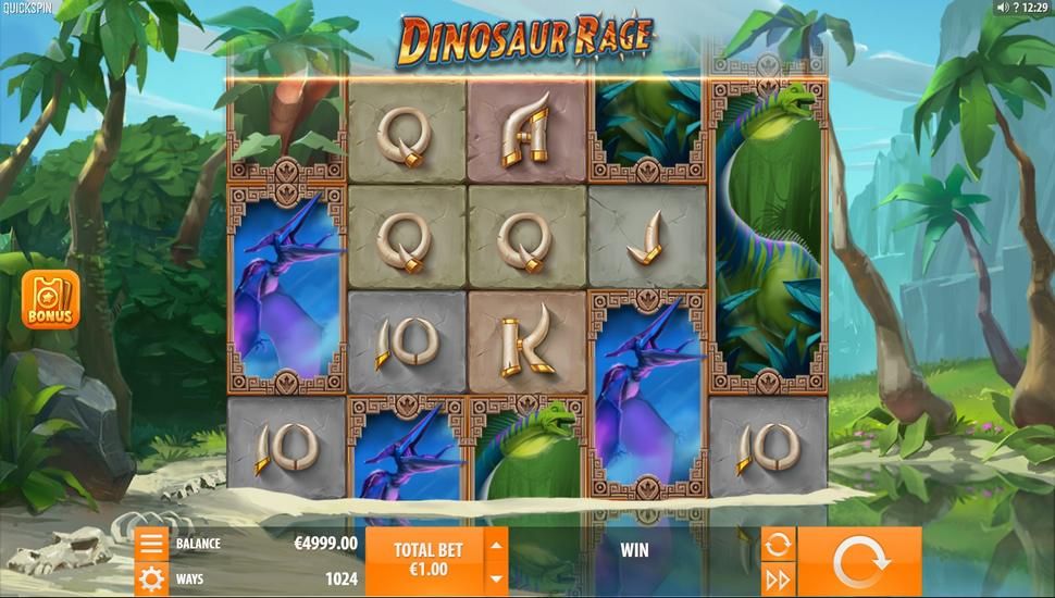 Dinosaur Rage slot gameplay