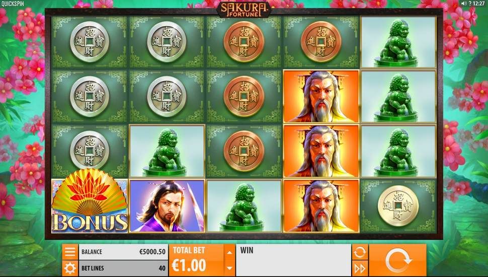 Sakura Fortune slot gameplay