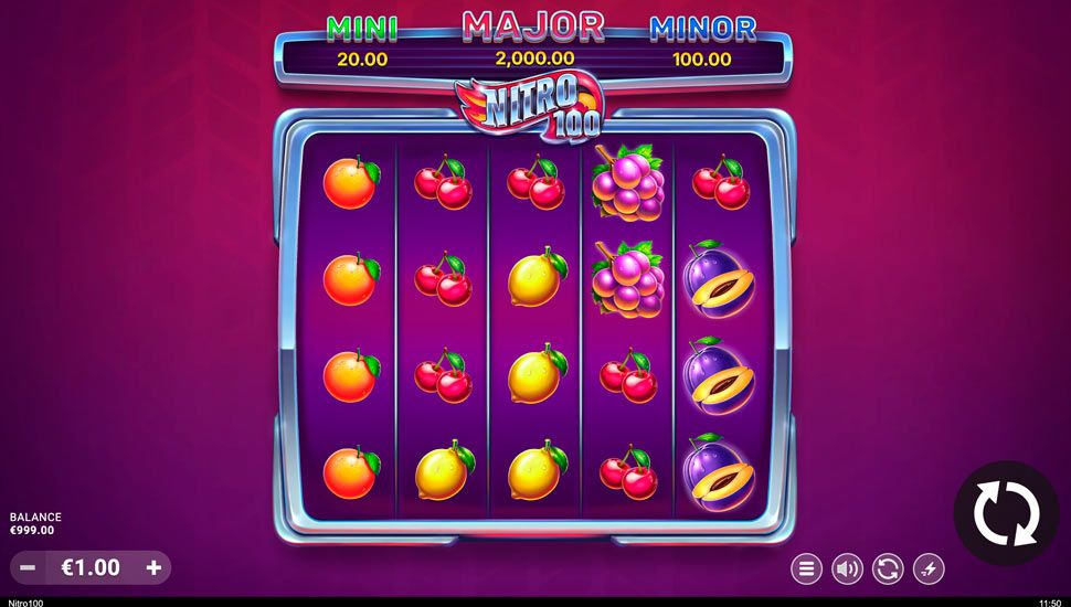 Nitro 100 slot gameplay