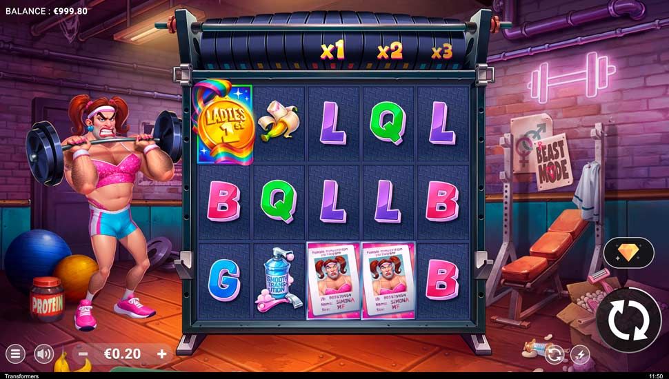 Transformers slot gameplay