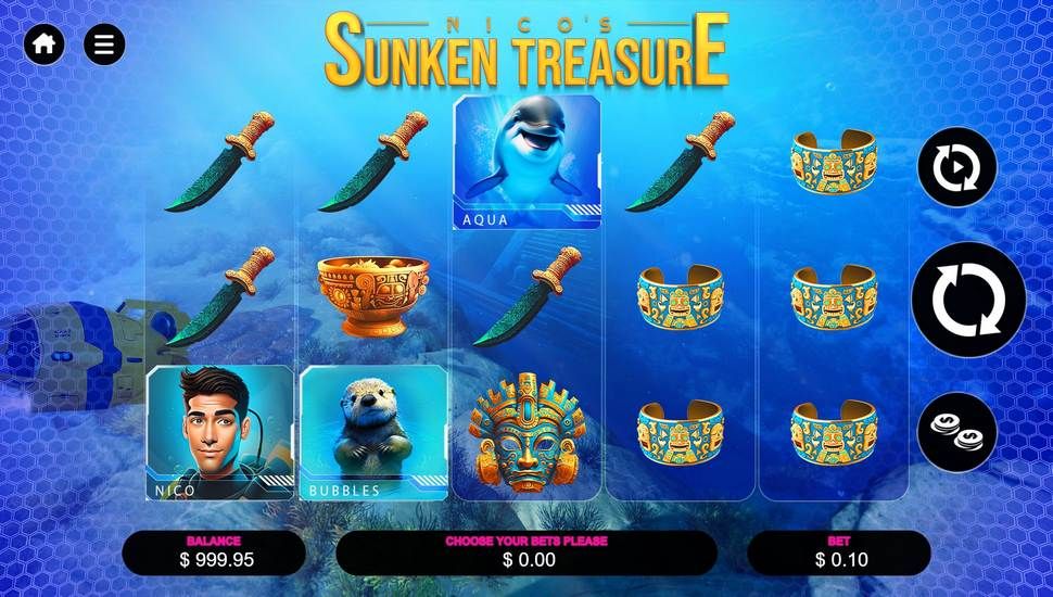 Nico’s Sunken Treasure slot gameplay
