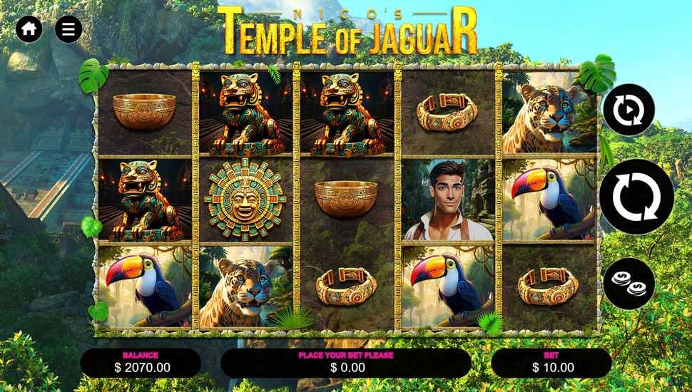 Nico’s Temple of Jaguar slot gameplay