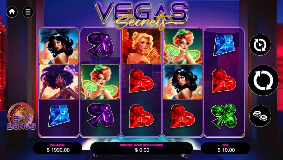 Vegas Secrets slot gameplay