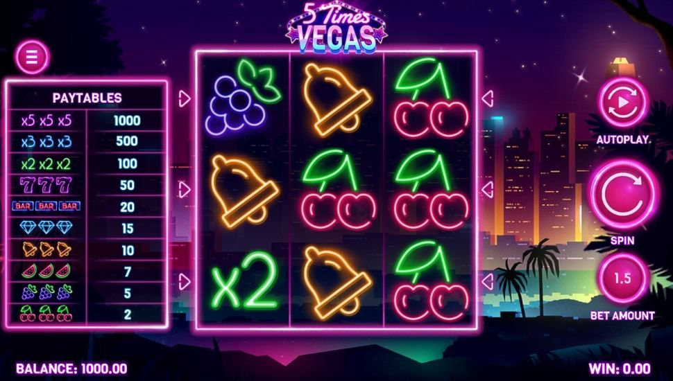 5 Times Vegas slot