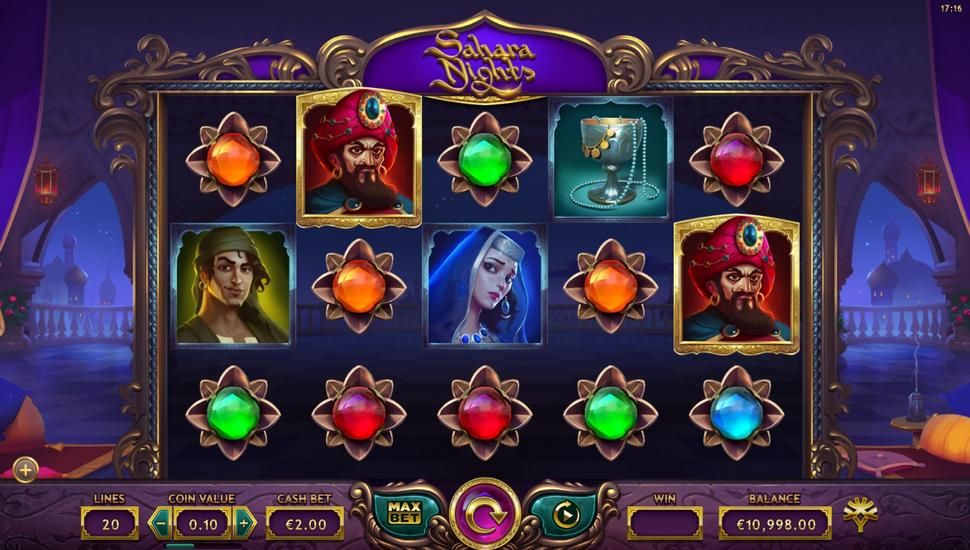 Sahara Nights slot gameplay