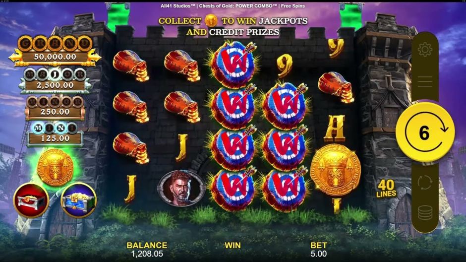Chests of Gold: Power Combo Slot Review | Free Play video preview