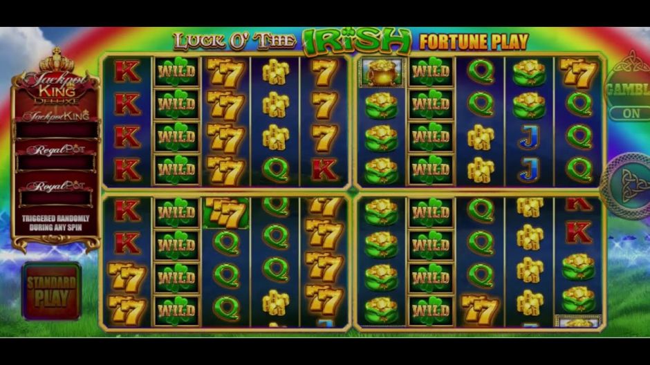 Luck O' The Irish Gold Spins Jackpot King Slot Review | Free Play video preview