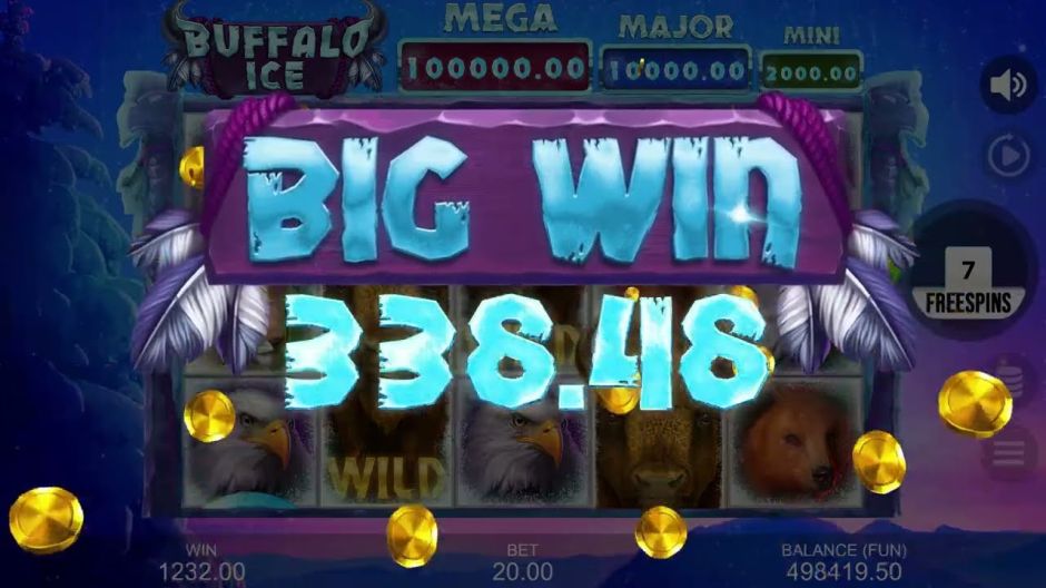 Buffalo Ice Hold the Spin Slot Review | Free Play video preview