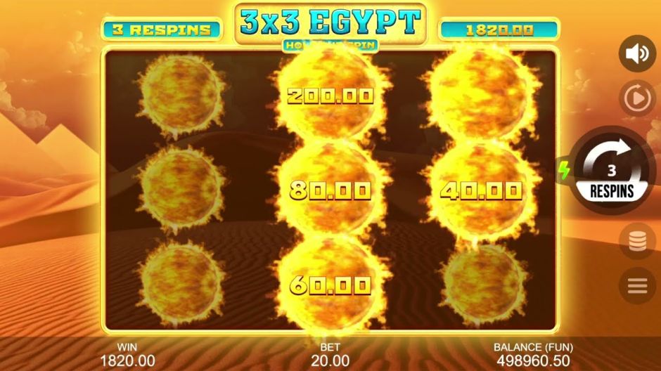 3x3 Egypt: Hold the Spin Slot Review | Free Play video preview
