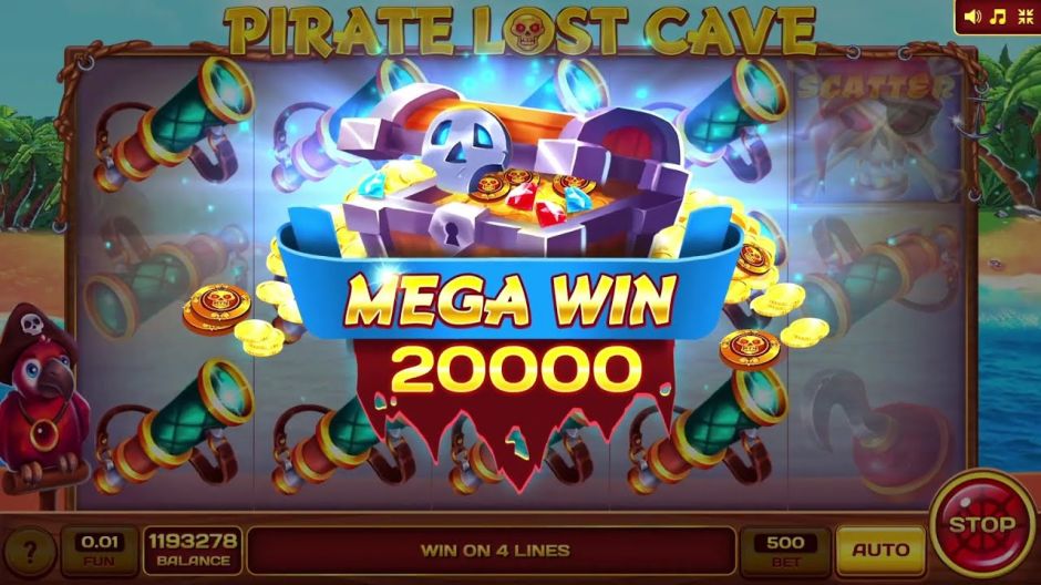 Pirate Lost Cave Slot Review | Free Play video preview