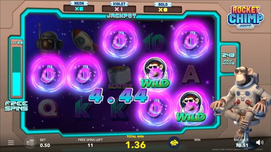 Rocket Chimp Jackpot Slot Review | Free Play video preview