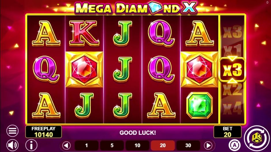 Mega Diamond X Slot Review | Free Play video preview