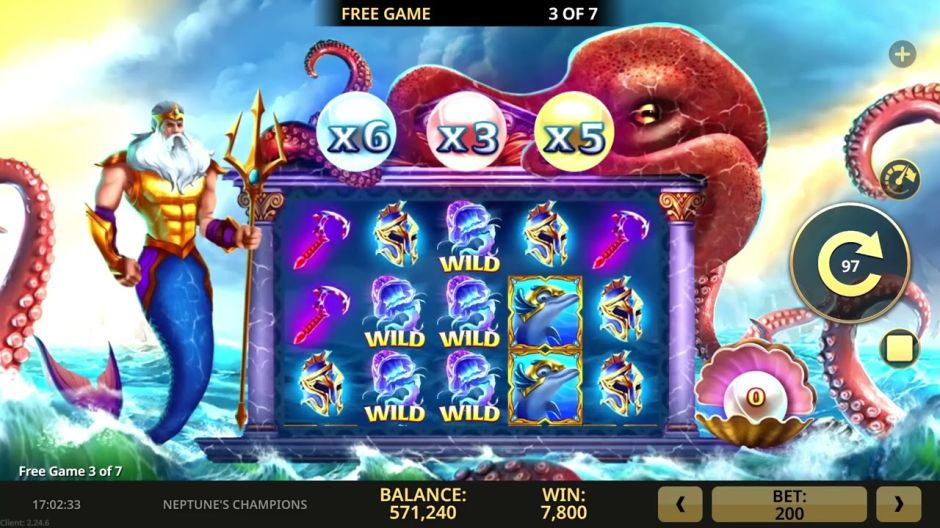 Neptune's Champions Slot Review | Free Play video preview