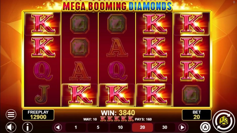 Mega Booming Diamonds Slot Review | Free Play video preview