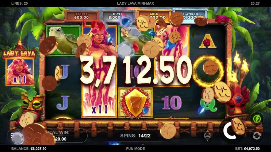Lady Lava Mini-Max Slot Review | Free Play video preview