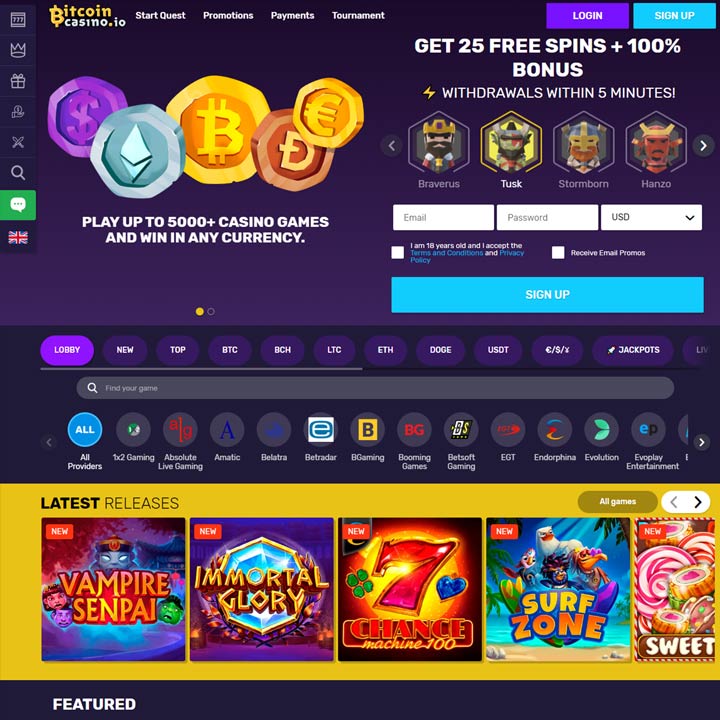 Bitcoin Casino games