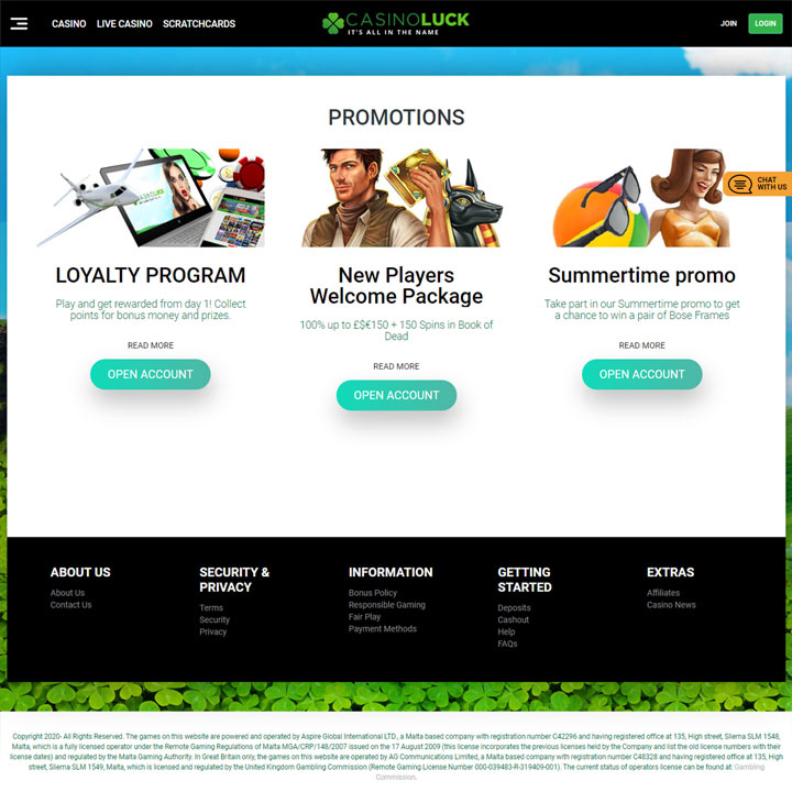 CasinoLuck Bonus Codes 2021 CasinoLuck Bonus Codes 2021