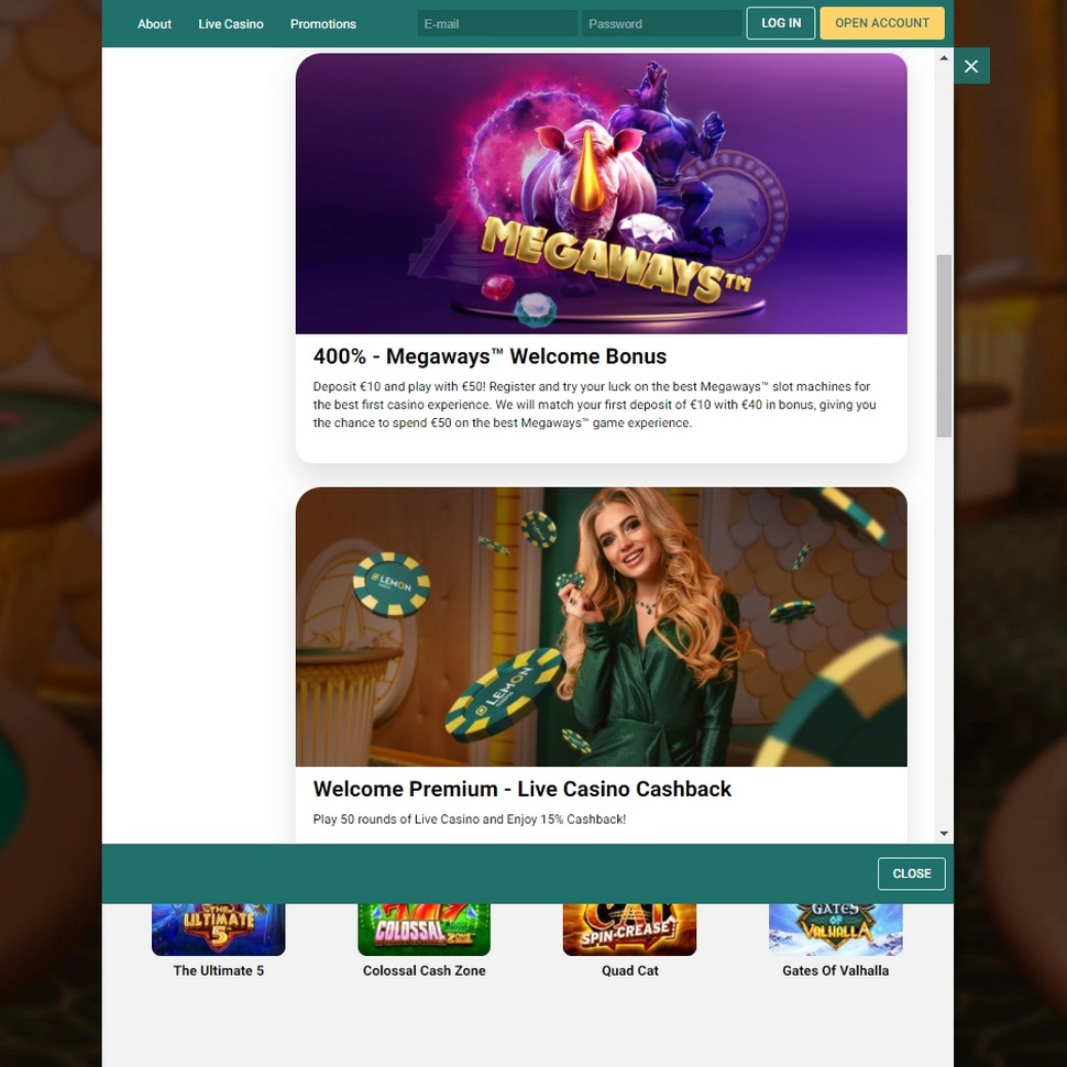 Lemon casino – Bonuses and Promotions