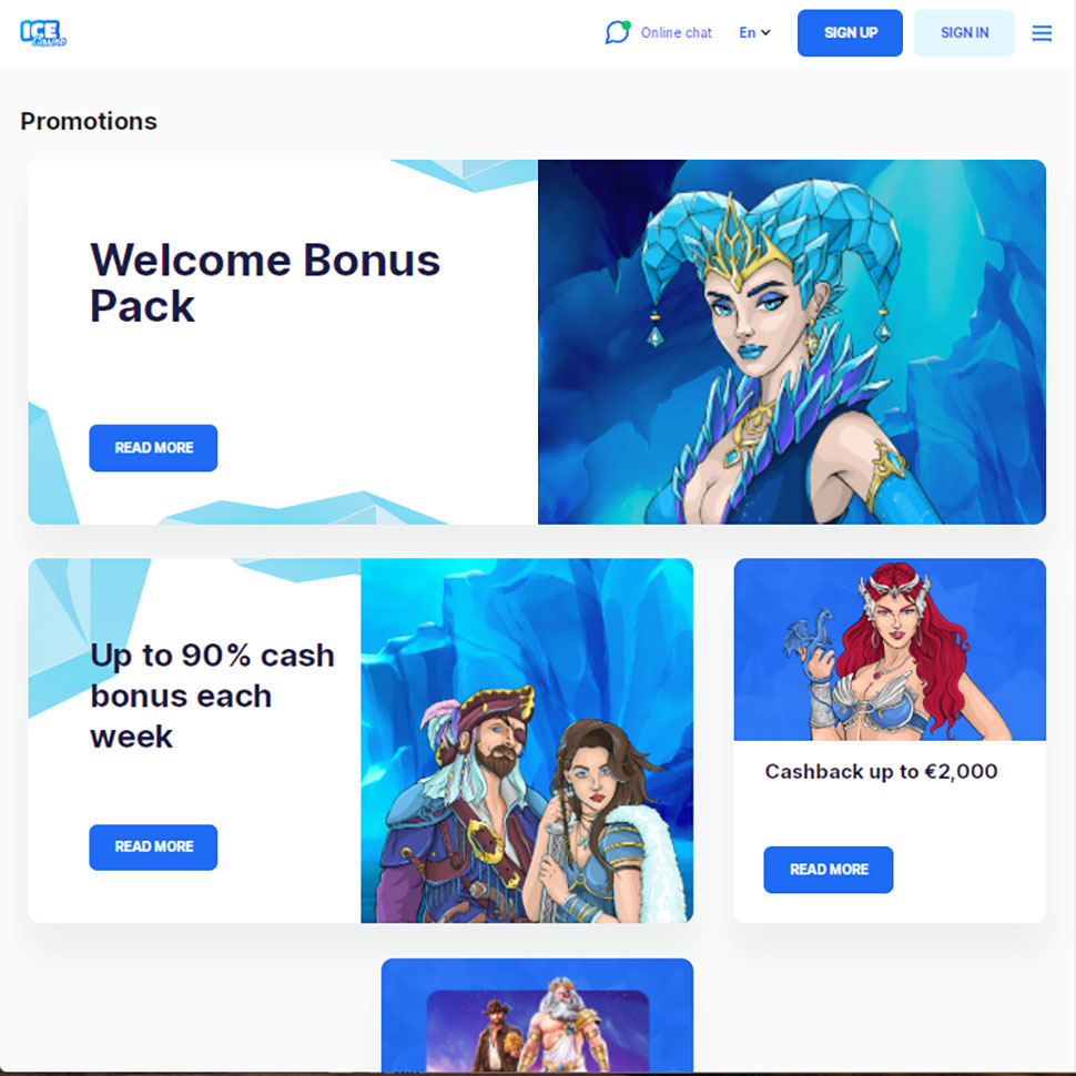Ice Casino – Bonuses and Promotions