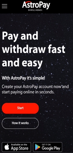 How to Register AstroPay - Step 1