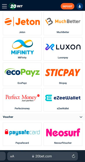 Mifinity payment withdraw - step 1