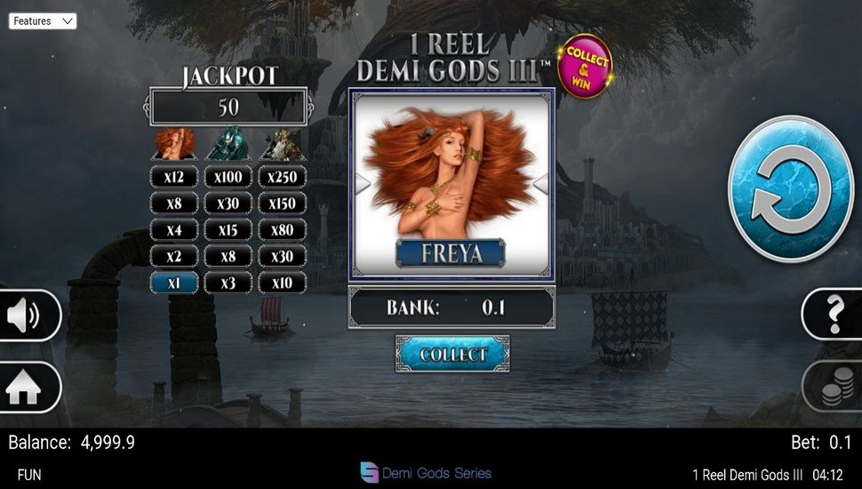 1 Reel Demi Gods III Slot Mobile