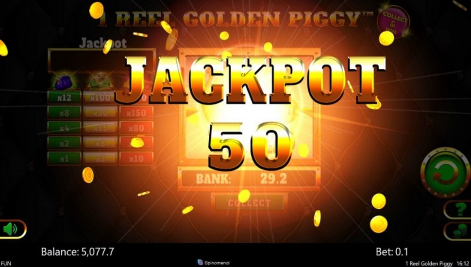 1 reel golden piggy slot bonus