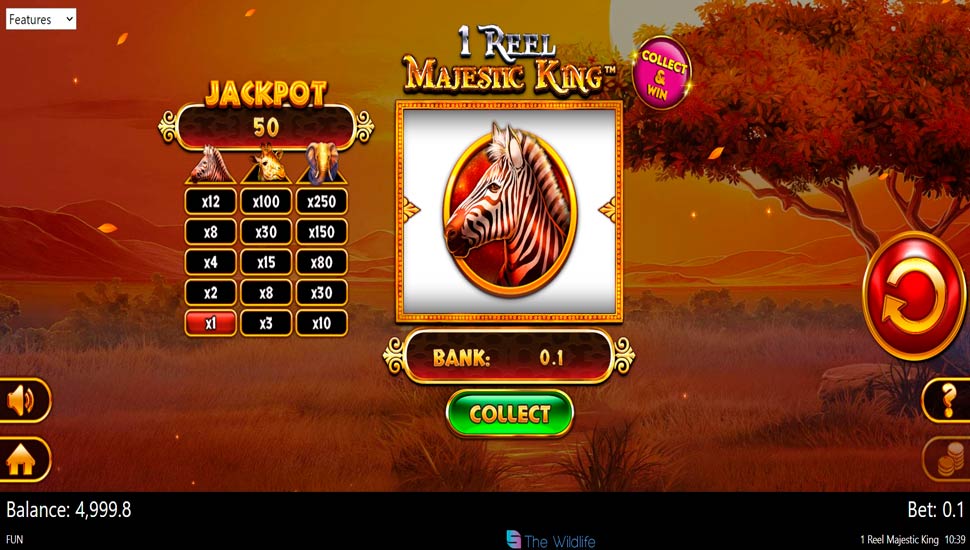 1 Reel Majestic King Slot - Review, Free & Demo Play preview