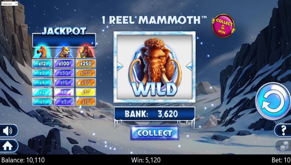 1 Reel Mammoth slot - wild