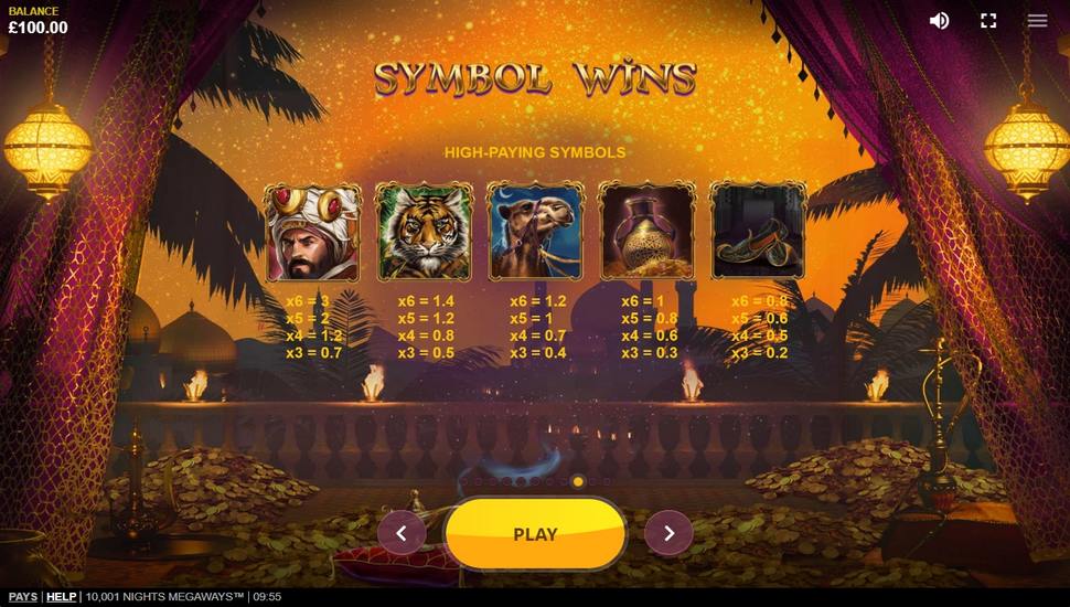 10001 Nights Slot - Free Play in Demo Mode