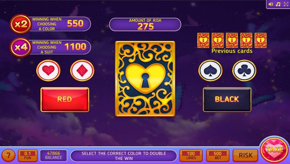 100 hearts slot gamble