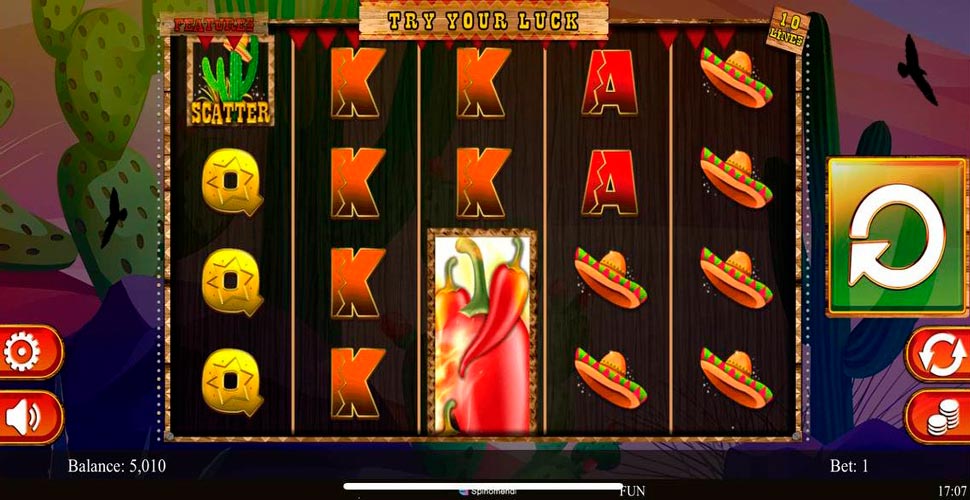 100 Lucky Chilies slot mobile