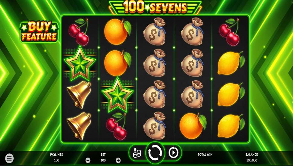 100 Sevens slot - gameplay