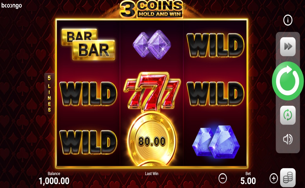 3 Coins Hold and Win - Slot