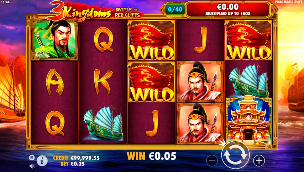 3 Kingdoms – Battle of Red Cliffs Slot - Review, Free & Demo Play preview