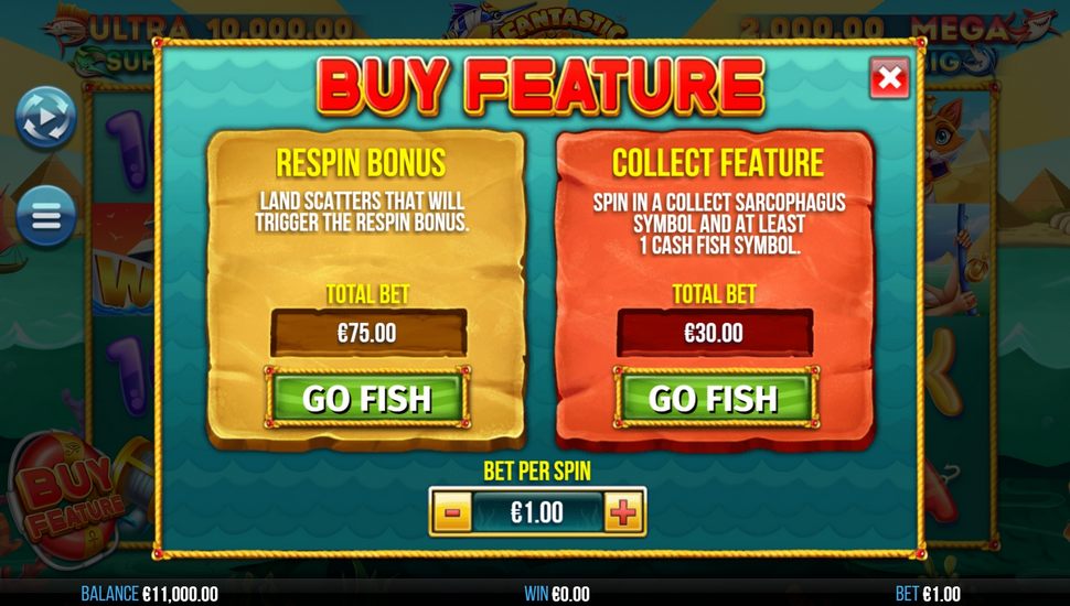 4 Fantastic Fish in Egypt slot Buy Feature