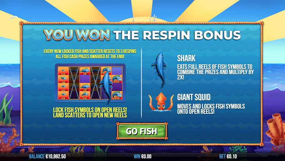 4 Fantastic Fish slot respin