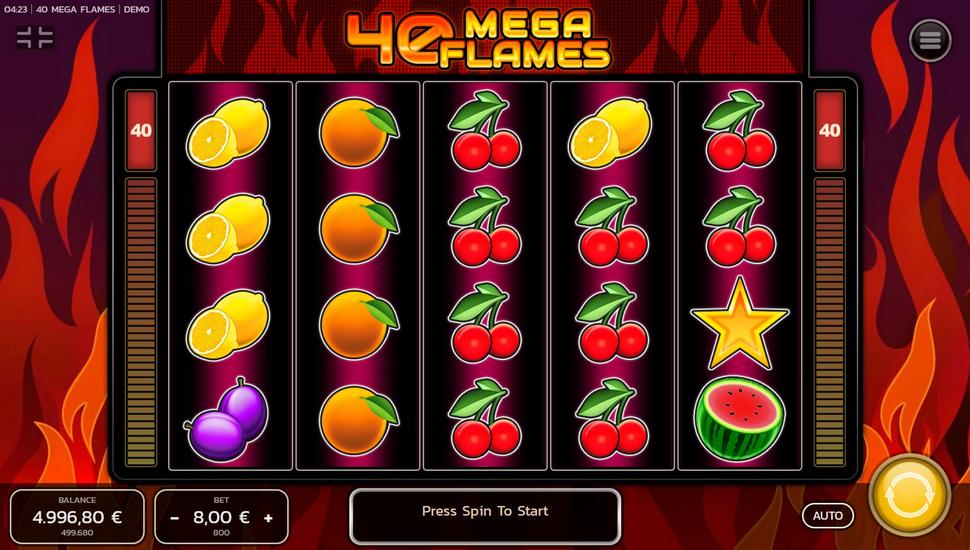 40 Mega Flames Slot - Review, Free & Demo Play