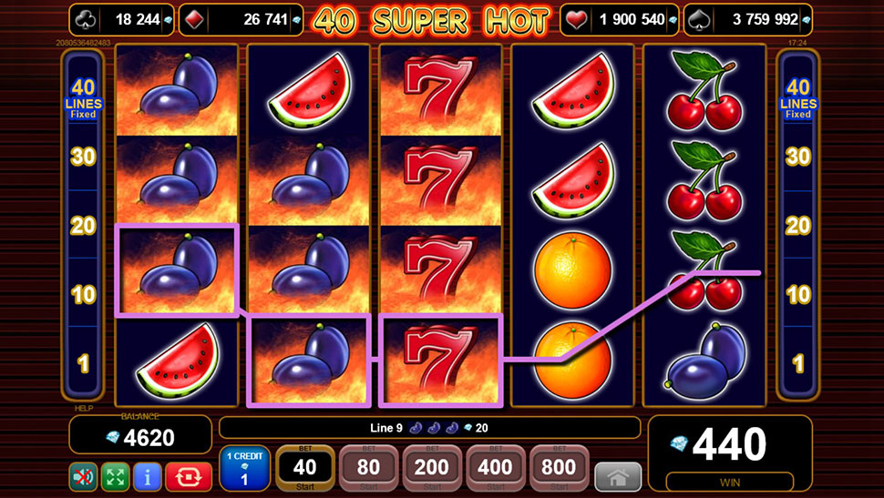 40 Super Hot - gambling