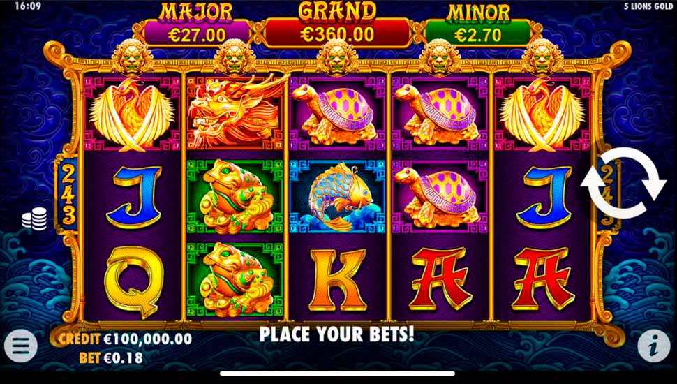 5 lions gold slot mobile