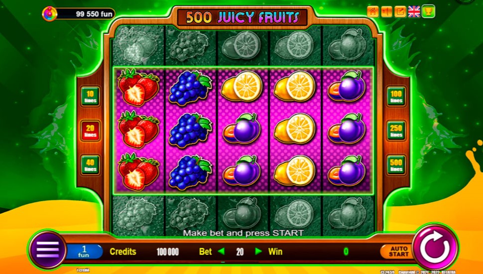500 Juicy Fruits Slot preview