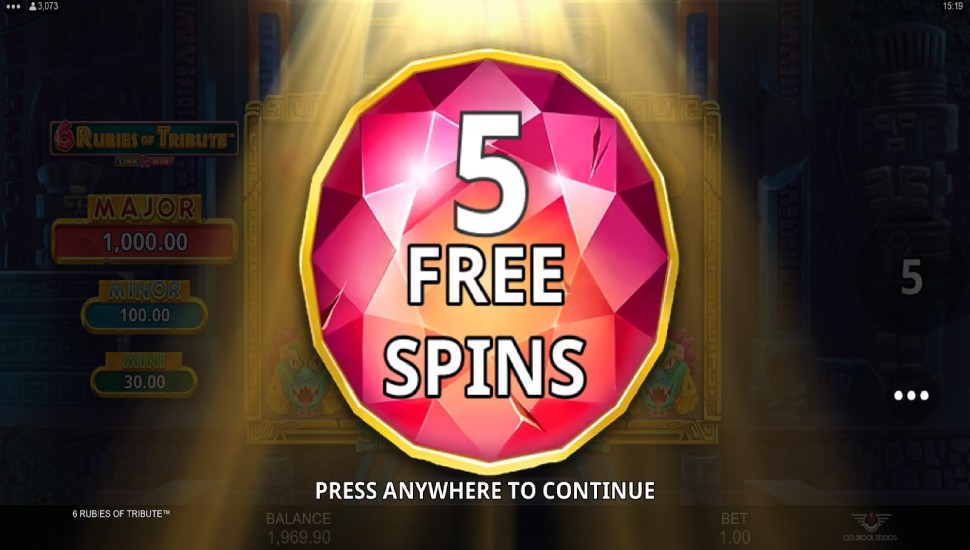 6 rubies of tribute slot feature
