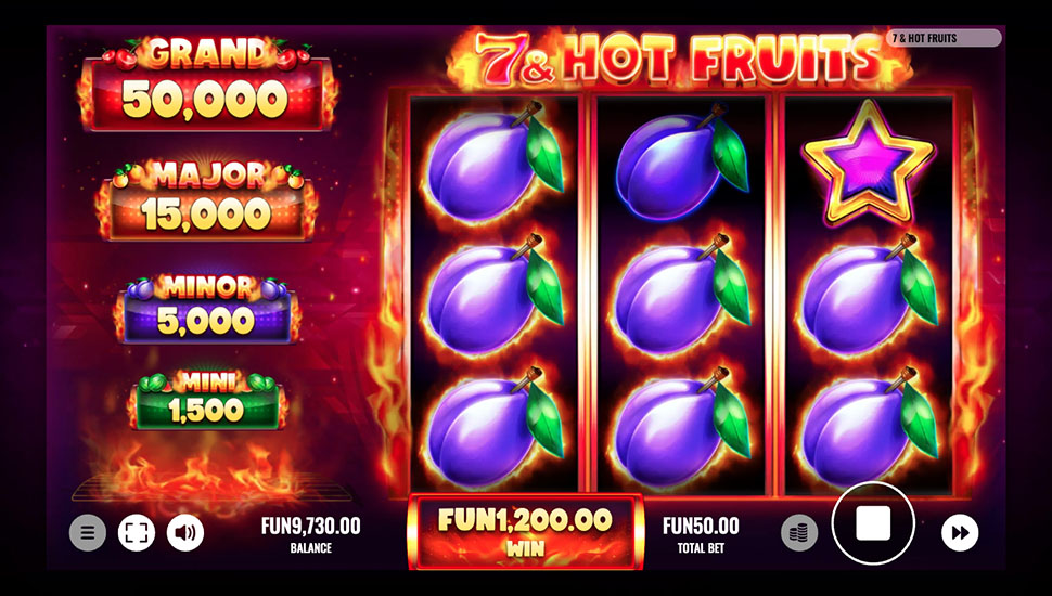 7 & Hot Fruits slot machine