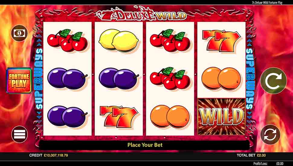 7’s Deluxe Wild Fortune Play Slot - Review, Free & Demo Play