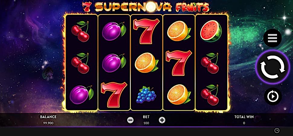 7 Supernova Fruits slot mobile